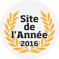 Le label site de l'année 2016.